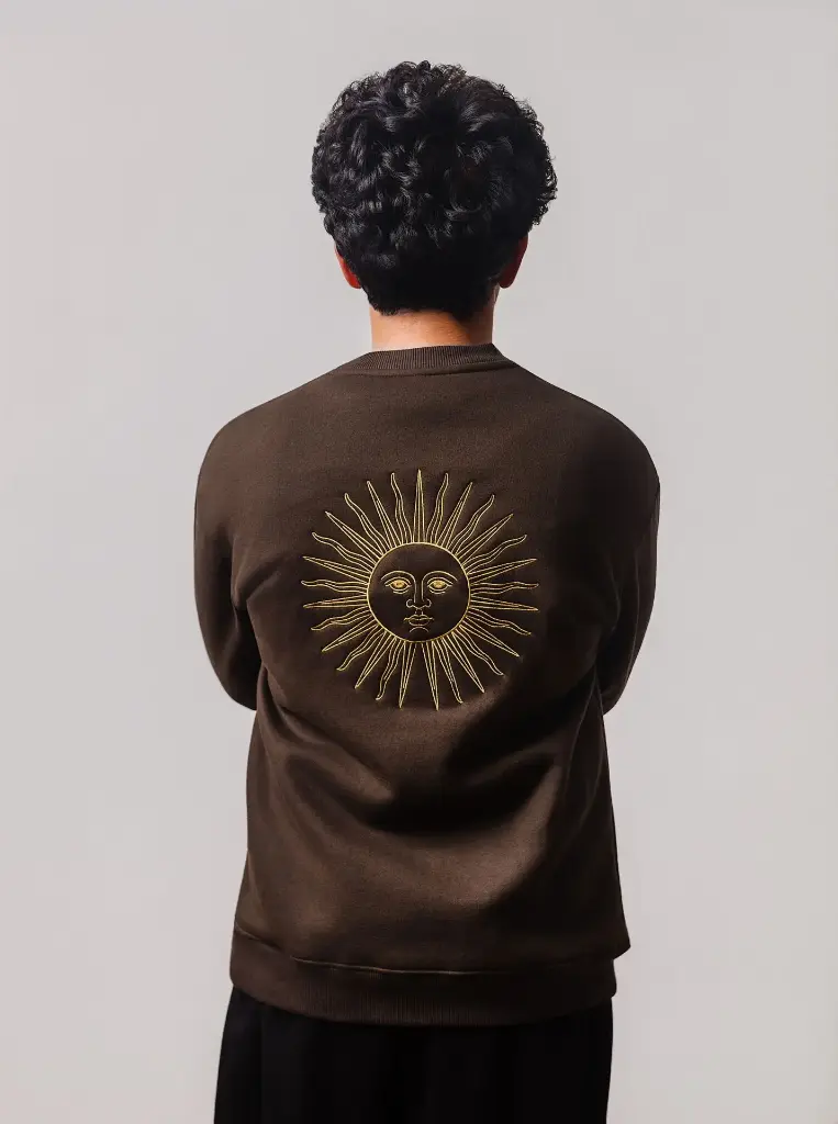 [ysmi72qnzf] Sudadera Sol (Bordado en espalda) (S)